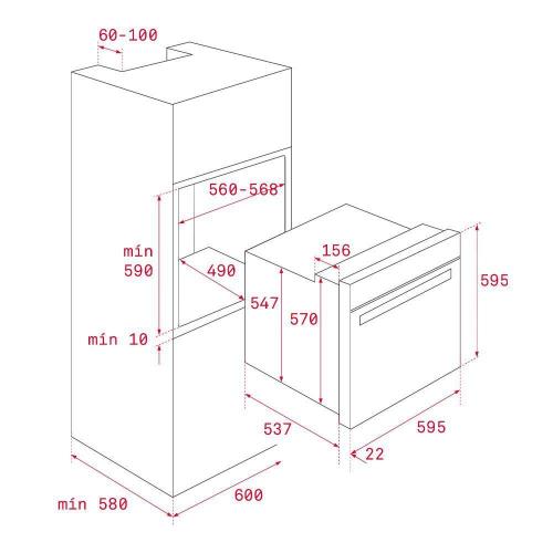 Духовой шкаф 60 см Teka Country HRB 6400 антрацит