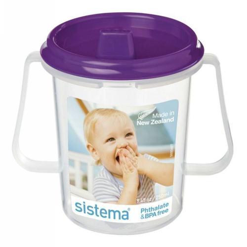 Детская чашка с носиком 250 мл Sistema Hydrate фиолетовая