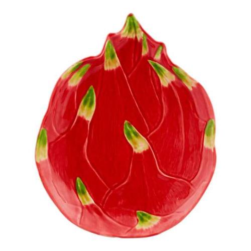 Тарелка десертная 25,8х20,6х2,6 см Bordallo Pinheiro Tropical Fruits розовая