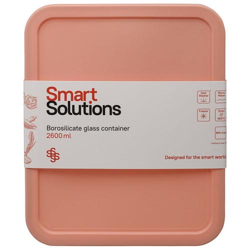 Контейнер 24,9х20,3 см 2,6 л Smart Solutions розовый