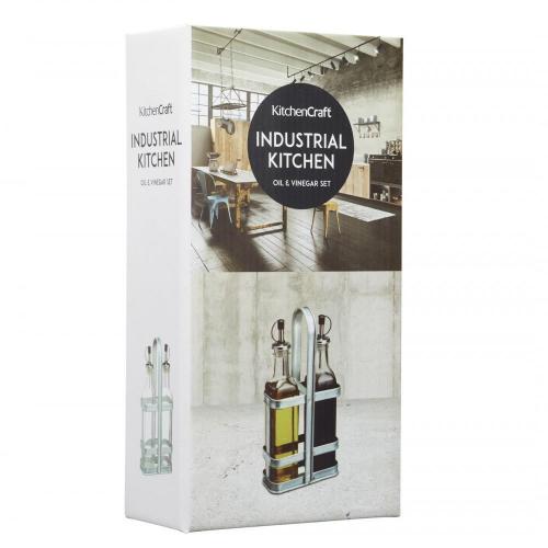 Набор бутылок для масла и уксуса Kitchen Craft Industrial Kitchen 3 пр прозрачный