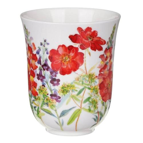 Кружка 330 мл Dunoon Braemar Cottage Flowers красная