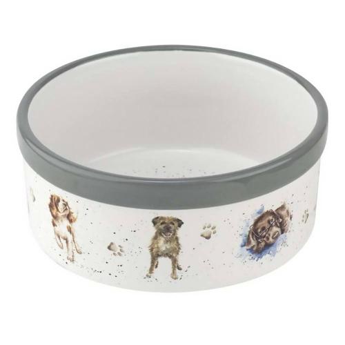 Миска для собаки 15х6 см Royal Worcester Забавная фауна белая