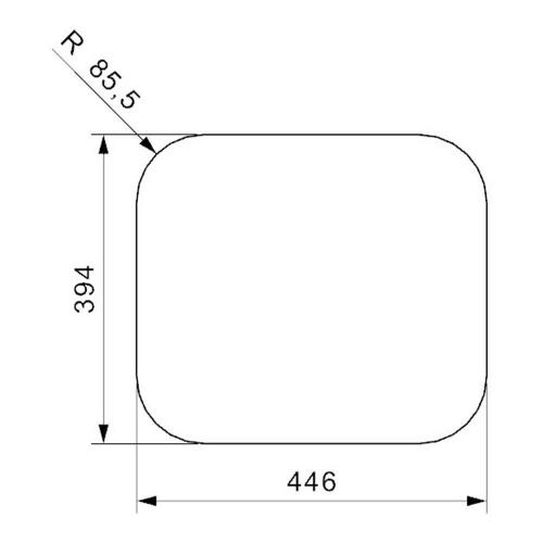 Кухонная мойка 44,5 см Reginox Comfort L 18 4035 Lux OKG полированная нержавеющая сталь