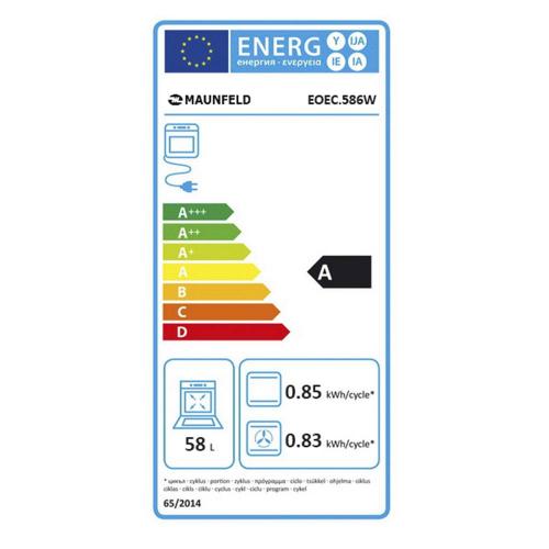 Электрический духовой шкаф 60 см Maunfeld EOEC.586W белый