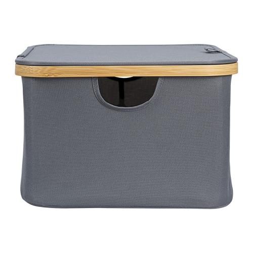 Корзина для белья 40х33 см 20 л Smart Solutions Neat Low серая