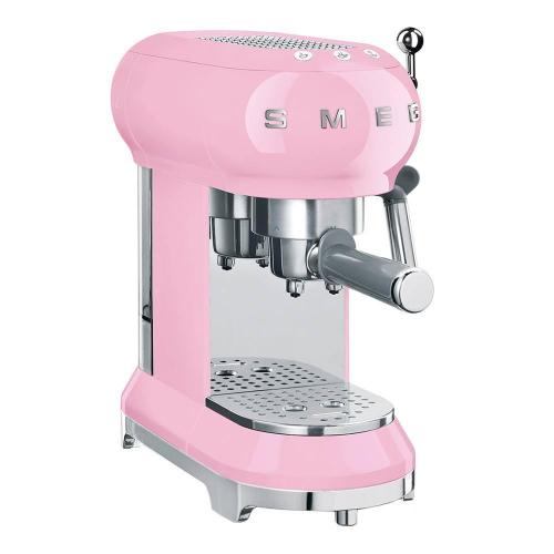 Кофемашина чалдовая 1 л Smeg 50's Style ECF01PKEU розовая