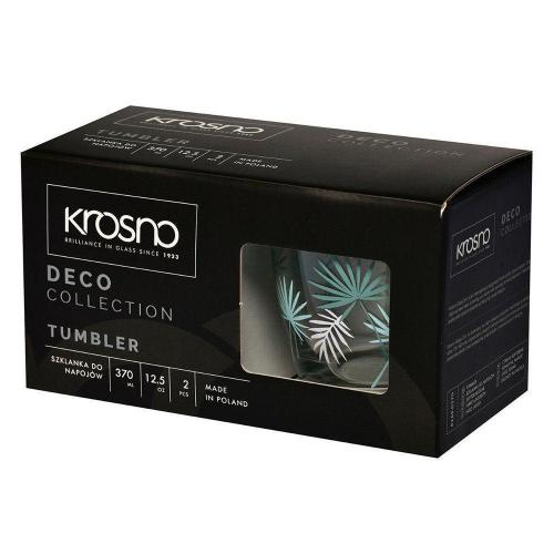 Набор стаканов для воды 370 мл Krosno Deco 2 пр