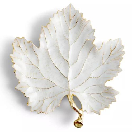 Сервировочное блюдо 20х19 см Michael Aram Winter Leaves белое