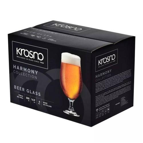 Бокал для пива 500 мл Krosno Harmony прозрачный