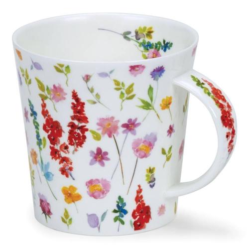Кружка 320 мл Dunoon Lomond Belles Fleurs красная