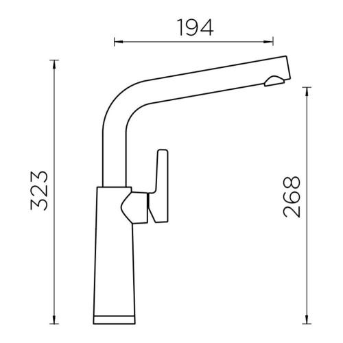 Смеситель Schock Cristalite SC-540 оникс - 2 фото