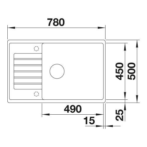 Кухонная мойка 78 см Blanco Zia XL 6 S Compact черная - 3 фото