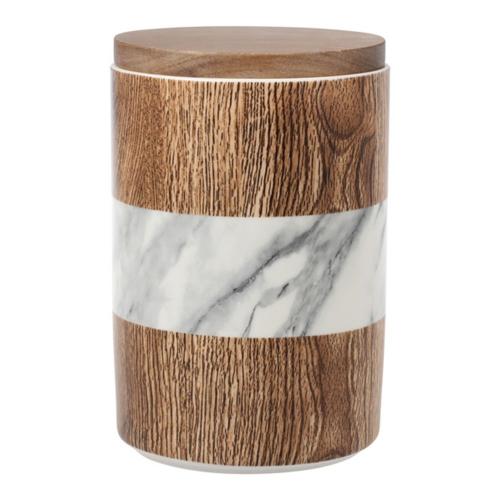 Банка для сыпучих продуктов 1,1 л Home&Style Wood&Marble