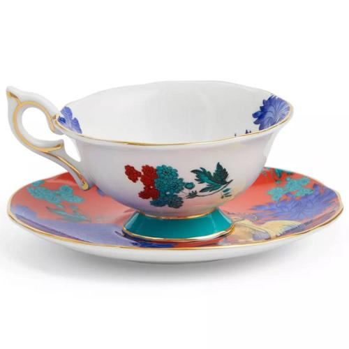 Чайная пара 140 мл Wedgwood Wonderlust белая