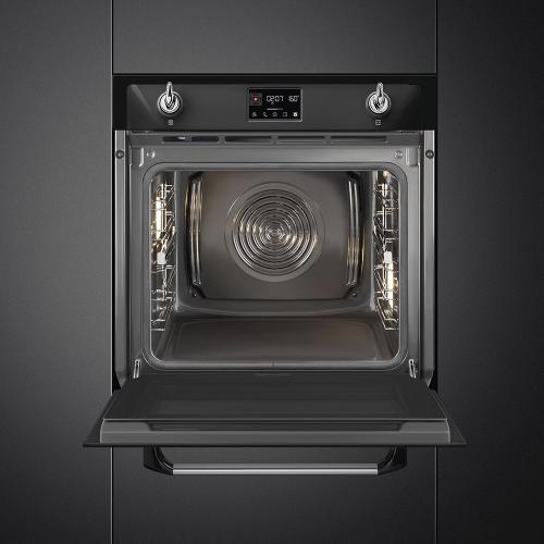 Духовой шкаф с паром 59,2х59,7 см Smeg Victoria SOP6902S2PN черный