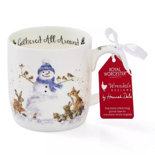 Кружка 310 мл Royal Worcester Забавная фауна Снеговик белая