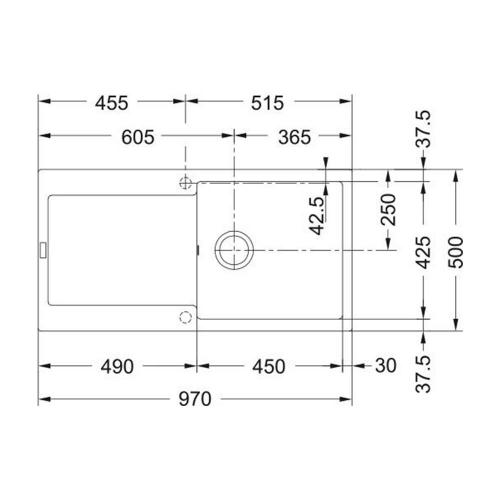 Кухонная мойка 97 см Franke MRG 611-L Stone Grey - 2 фото