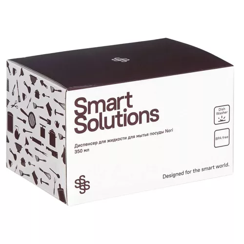 Дозатор для моющешл средства 350 мл Smart Solutions черный