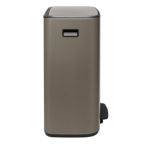 Мусорный бак с педалью 30+30 л Brabantia Bo Pedal Bin платиновый