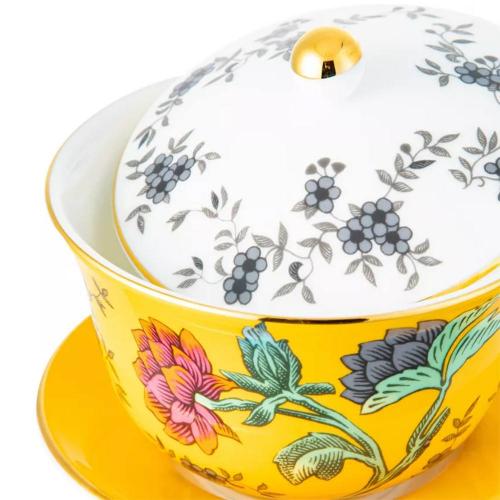 Чайная пара 150 мл Wedgwood Wonderlust желтая