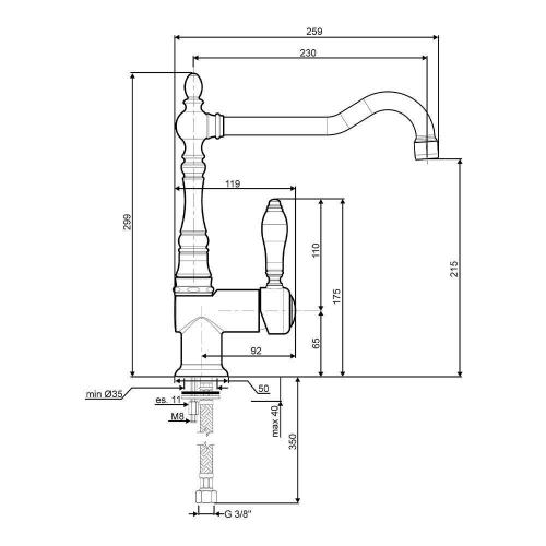 Смеситель Smeg MIR6CR-2 хромированное покрытие