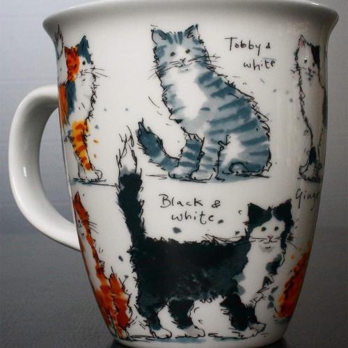 Кружка Игривые кошки 480 мл Dunoon Nevis Messy