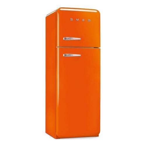 Холодильник двухкамерный 169х60 см Smeg 50's Style FAB30ROR5 оранжевый
