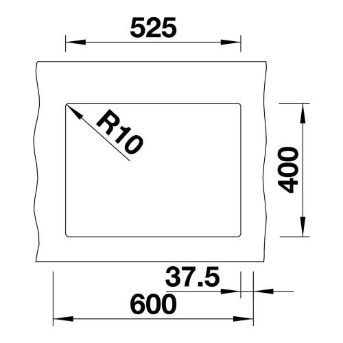 Кухонная мойка 55,5 см Blanco Subline 340/160-U черная - 3 фото