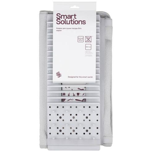 Коврик для сушки 43х17 см Smart Solutions Bris серый