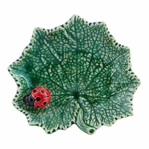 Блюдо with Ladybug 14х12,6 см Bordallo Pinheiro Countryside Leaves