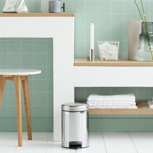 Мусорный бак с педалью 3 л Brabantia NewIcon стальной