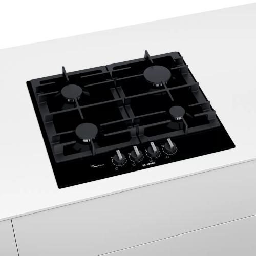 Газовая варочная панель 58,2х52 см Bosch Serie 6 PCP6A6B90R черная