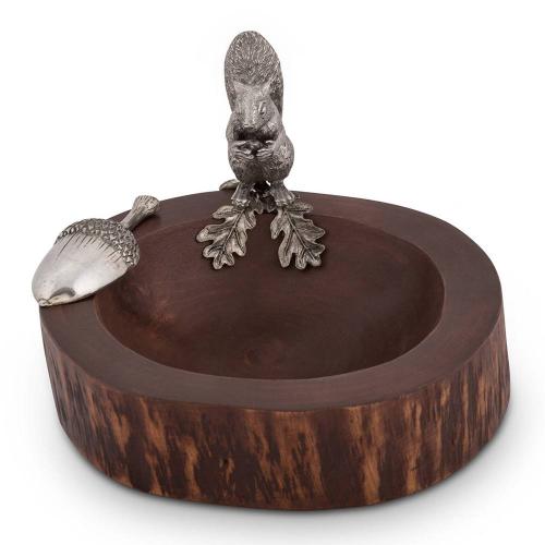 Чаша для орешков Белка 21,5х18 см Vagabond House Woodland Creatures коричневая