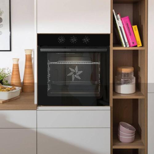 Электрический духовой шкаф 59,5 см Gorenje Essential BO6725E02BG черный