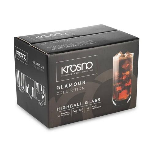Набор стаканов для воды Krosno Glamour 6 пр
