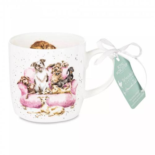 Набор кружек Royal Worcester Забавная фауна Вечерний сеанс белый 6 пр