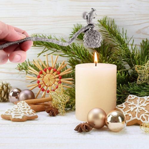 Гаситель для свечей Белка 25,5 см Vagabond House Woodland Creatures оловянный