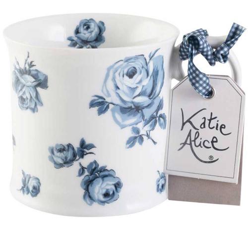 Кружка 9х13,5х9,5 см 400 мл Katie Alice Vintage Indigo белая