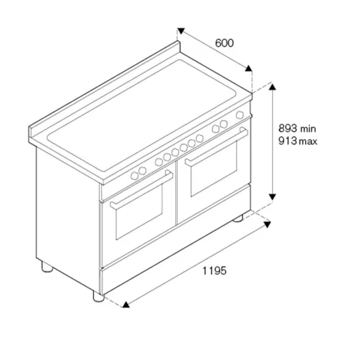 Варочный центр 119,5х60 см Bertazzoni Master MAS126G2ENET стальной