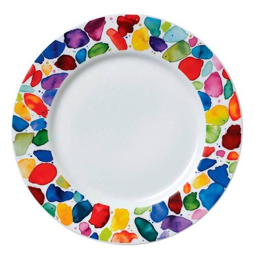 Тарелка закусочная Яркие краски 22 см Dunoon Plate Blobs