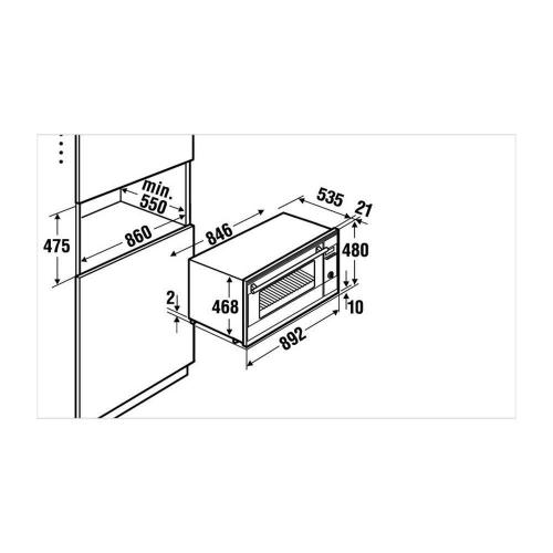 Духовой шкаф 48 см Kuppersbusch K.3 B 9330.0 S2 Black Chrome