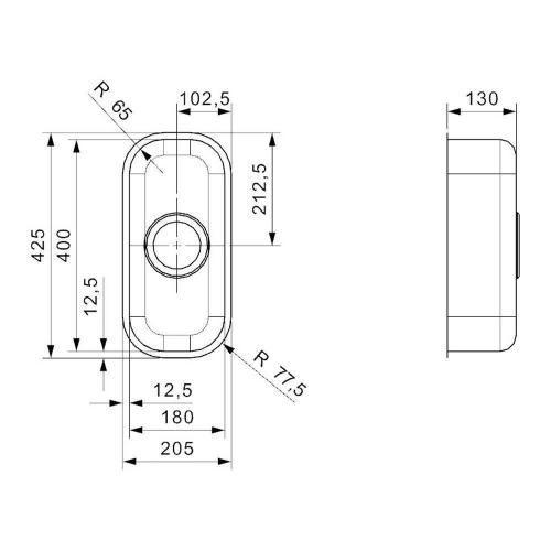 Кухонная мойка 20,5 см Reginox Comfort L 18 4018 Lux OKG полированная нержавеющая сталь