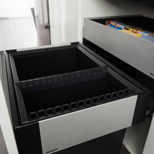 Мусорная система 15+15+15 л Blanco Select II 60/3 черная