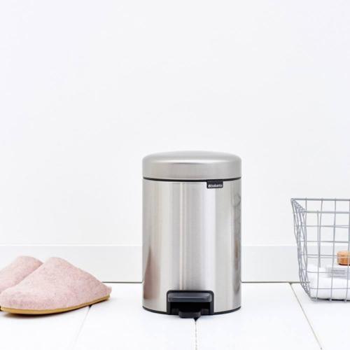 Мусорный бак с педалью 3 л Brabantia NewIcon стальной