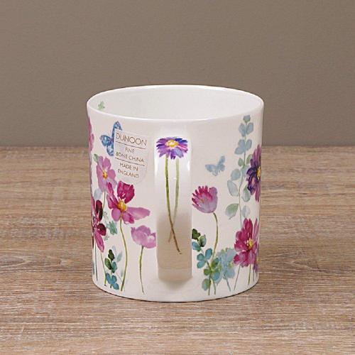 Кружка 350 мл Dunoon Orkney Floral Shimmer розовая