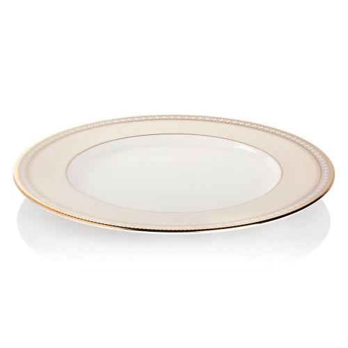 Тарелка закусочная 22 см Noritake Trefolio Gold бежевая