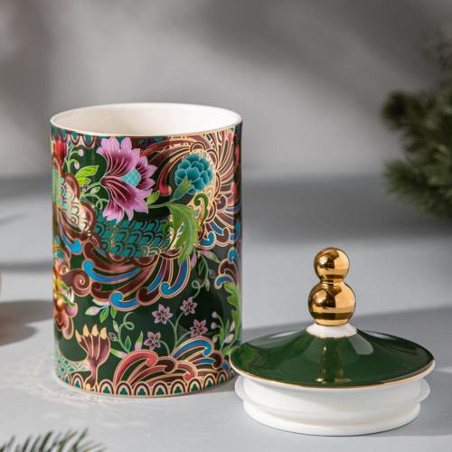 Сахарница с крышкой Mix&Match Home Magic Dragon зеленая