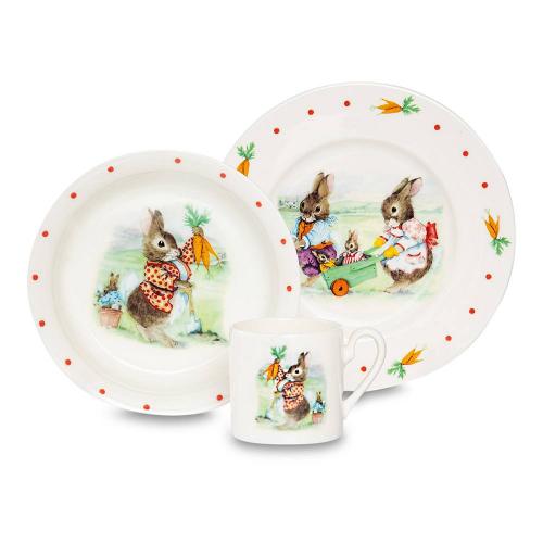 Детский столовый набор Roy Kirkham Childrens Collection белый 3 пр