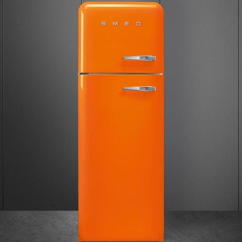 Холодильник двухкамерный 169х60 см Smeg 50's Style FAB30LOR5 оранжевый